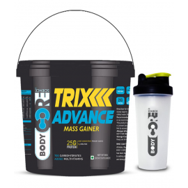 Body Core Science Trix Advance Mass Gainer with Shaker 5 kg Weight Gainer Powder Single Pack