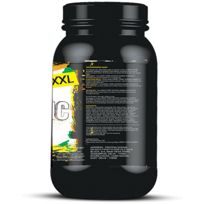 Body Core Science XXXXL Anabolic Muscle Builder with Shaker 1 kg Weight Gainer Powder Single Pack
