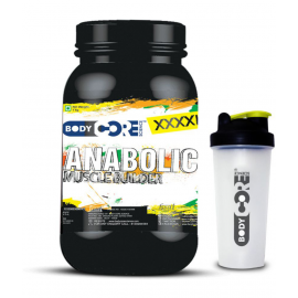 Body Core Science XXXXL Anabolic Muscle Builder with Shaker 1 kg Weight Gainer Powder Single Pack