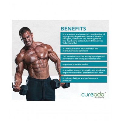 Boosteron Tablets Testosterone Supplement for Men with Pure Shilajeet, Gokshura, Safed Musli, & Ashwagandha for Strength, Stamina & Vitality (30 Tablets) Boosteron Tablets Testosterone Supplement for Men with Pure Shilajeet, Gokshura, Safed Musli, & Ashwagandha for Strength, Stamina & Vitality (30 Tablets)