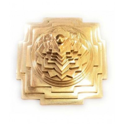 Brass Meru Shree/Shri Yantram for Diwali/Lakshmi Pooja Brass Yantra Brass Yantra  (Pack of 1)