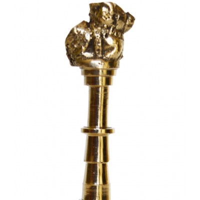 Brass Metal Hand Bell Pair Pooja accessory for Home Temple in Yellow Finish Brass Metal Hand Bell Pair Pooja accessory for Home Temple in Yellow Finish