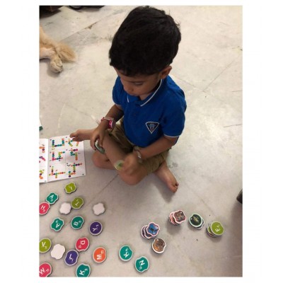 Butterflyfields Learn to Spell Toys for Age 3+ Boys Girls | Animals with 60 Pictures, 60 Letters | 50+ Crossword Puzzles with Guide Book & Word Building Games & Spelling Puzzles