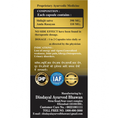 CHACHAN SHILAJIT DOUBLE POWER Capsule 90 no.s Pack of 3