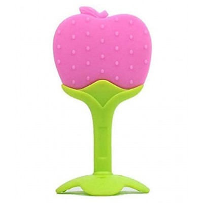 CHILD CHIC Fruit Shape Silicone Teething toys (TEETHER)  RANDOM COLOR.(1PC)