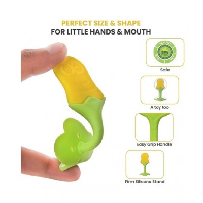 CHILD CHIC Fruit Shape Silicone Teething toys (TEETHER)  RANDOM COLOR.(1PC)