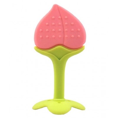 CHILD CHIC Fruit Shape Silicone Teething toys (TEETHER)  RANDOM COLOR.(1PC)