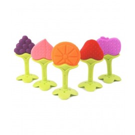 CHILD CHIC Fruit Shape Silicone Teething toys (TEETHER)  RANDOM COLOR.(1PC)