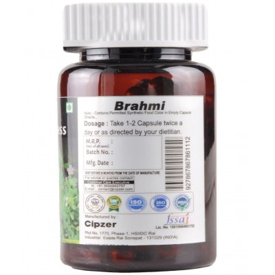 CIPZER Brahmi  Capsule 60 no.s