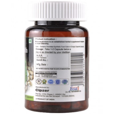CIPZER Mucuna Capsule 60 no.s