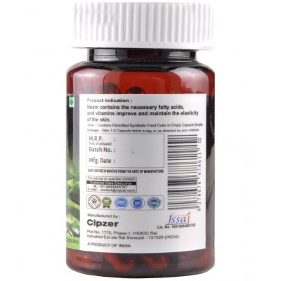 CIPZER Neem  Capsule 60 no.s