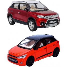 Centy Toys Combo of Pull Back Action Brezza and i20 Model Toy Car for Kids and Boys (Color May Vary)