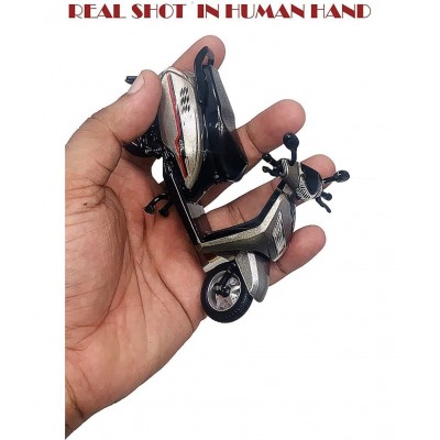 Centy Toys Pull Back Action Activa Bike Toy for Kids (Color May Vary)