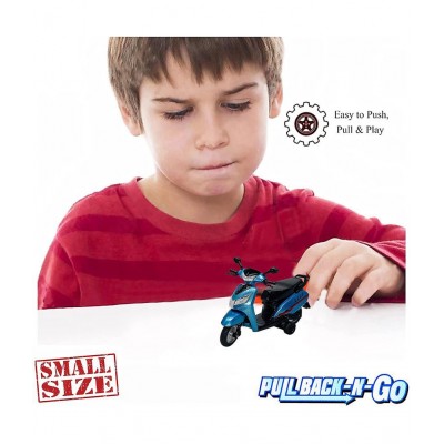 Centy Toys Pull Back Action Activa Bike Toy for Kids (Color May Vary)