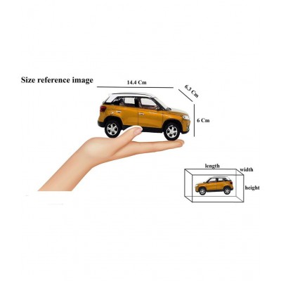 Centy Toys Pull Back Action Brezza Toy Car for Kids (Color May Vary)