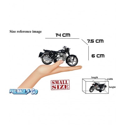 Centy Toys Pull Back Action Bullet Bike Toy for Kids (Color May Vary)