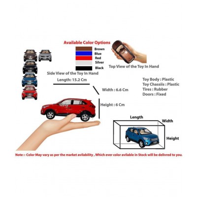 Centy Toys Pull Back Action Creta KidsToy Car for Kids (Color May Vary)