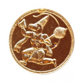 Chiranjeevi Anjaneya Hanuman Brings Sanjeevani Buti Parvat Mountain Copper Coin