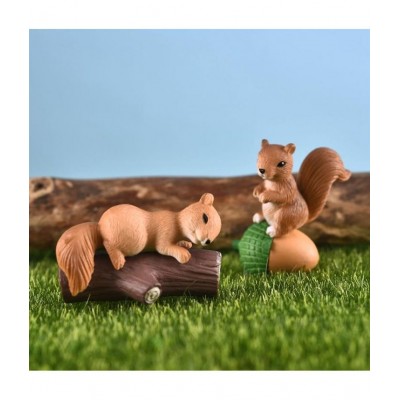 Chocozone Brown Polyresin Figurines - Pack of 4
