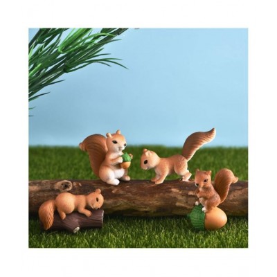 Chocozone Brown Resin Figurines - Pack of 4