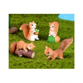 Chocozone Brown Resin Figurines - Pack of 4