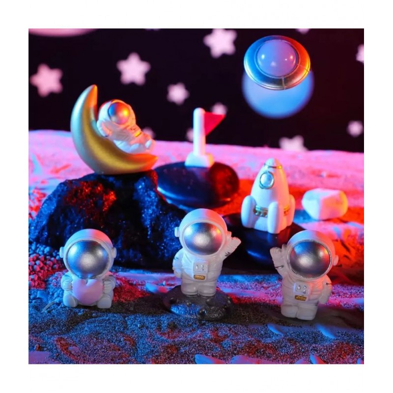 Chocozone Multicolour Polyresin Figurines - Pack of 7