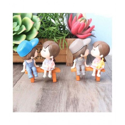 Chocozone Multicolour Resin Figurines - Pack of 2