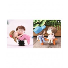 Chocozone Multicolour Resin Figurines - Pack of 2
