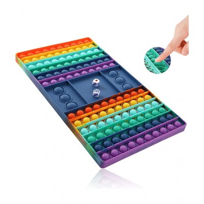 Chocozone Pop It Ludo Board Game for Kids Fidget Toys for 6 + Years Boys & Girls Family Games(29cm)