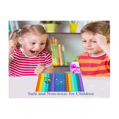 Chocozone Pop It Ludo Board Game for Kids Fidget Toys for 6 + Years Boys & Girls Family Games(29cm)