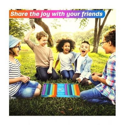 Chocozone Pop It Ludo Board Game for Kids Fidget Toys for 6 + Years Boys & Girls Family Games(29cm)