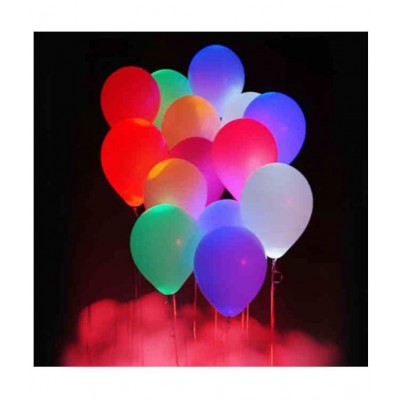 Chocozone Set of 25 Plain LED Balloons for Party Balloons for Birthday Balloons for Decoration Party Props