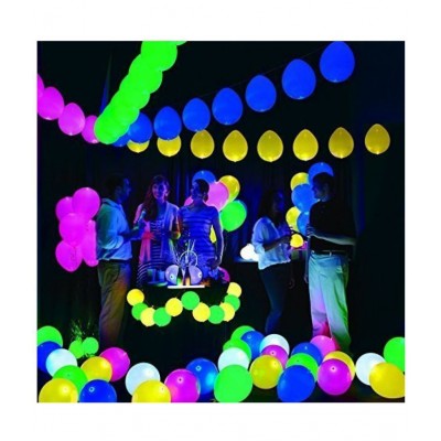 Chocozone Set of 25 Plain LED Balloons for Party Balloons for Birthday Balloons for Decoration Party Props
