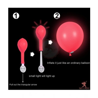 Chocozone Set of 25 Plain LED Balloons for Party Balloons for Birthday Balloons for Decoration Party Props