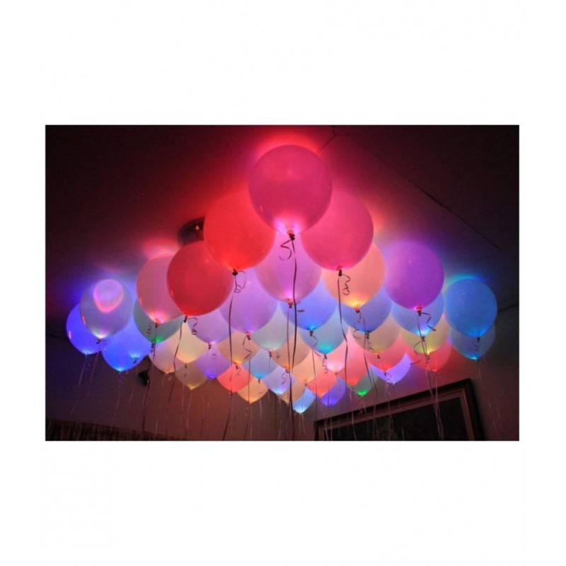 Chocozone Set of 25 Plain LED Balloons for Party Balloons for Birthday Balloons for Decoration Party Props