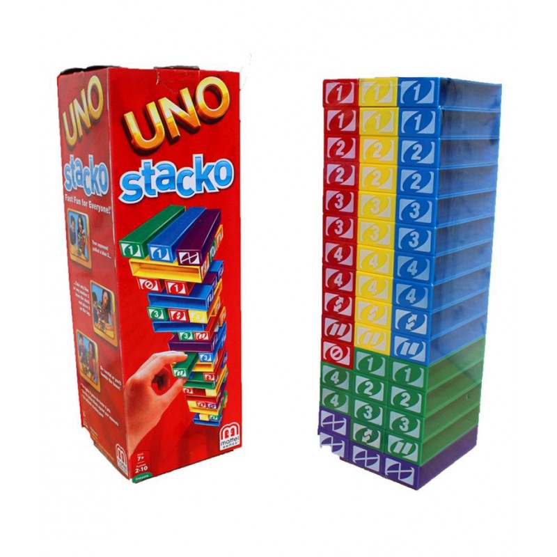 Chocozone Stacking Game with Colorful Blocks & Numbers with UNO Effect Toys for 6 years old