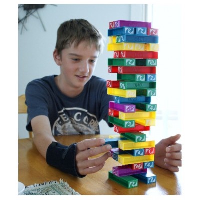 Chocozone Stacking Game with Colorful Blocks & Numbers with UNO Effect Toys for 6 years old