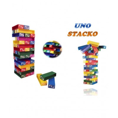 Chocozone Stacking Game with Colorful Blocks & Numbers with UNO Effect Toys for 6 years old
