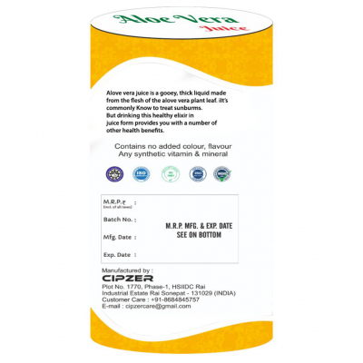 Cipzer Aloe Vera Juice A1 Liquid 1000 ml Pack Of 1