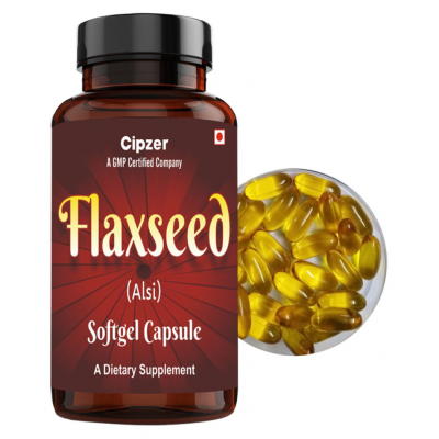Cipzer Flaxseed Softgel Capsule F1 Capsule 60 no.s Pack Of 1