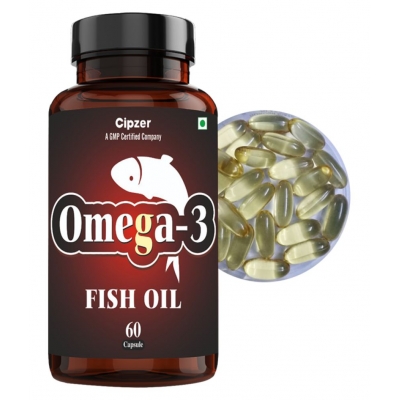 Cipzer Omega 3 Fish Oil Soft Gel Capsule 60 Capsule 60 no.s Pack Of 1