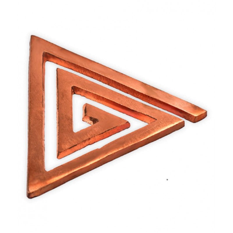 Copper Helix Triangle - Small