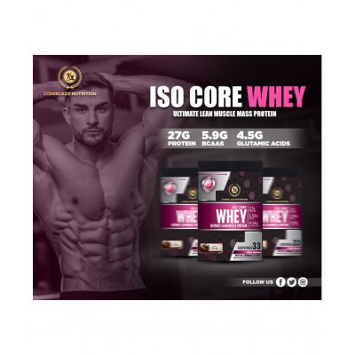 Coreblaze Nutrition ISO CORE Whey Protein 90% (Rich Milk Chocolate) 1000 gm