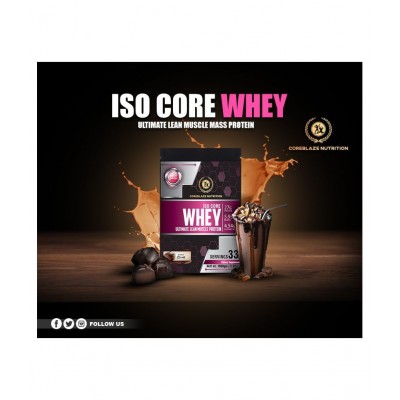 Coreblaze Nutrition ISO CORE Whey Protein 90% (Rich Milk Chocolate) 1000 gm