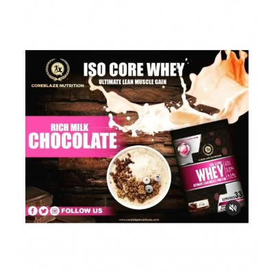 Coreblaze Nutrition ISO CORE Whey Protein 90% (Rich Milk Chocolate) 1000 gm