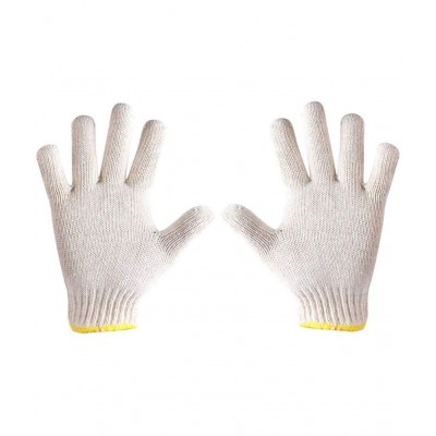 Cotton hand gloves knitted PAIR 5 Cotton Safety Glove