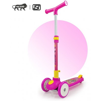 Couch Smart Kick Scooter , 3 Adjustable Height, Foldable,Front Wheel & PVC Wheels for Kids (3+ Years)