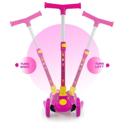 Couch Smart Kick Scooter , 3 Adjustable Height, Foldable,Front Wheel & PVC Wheels for Kids (3+ Years)