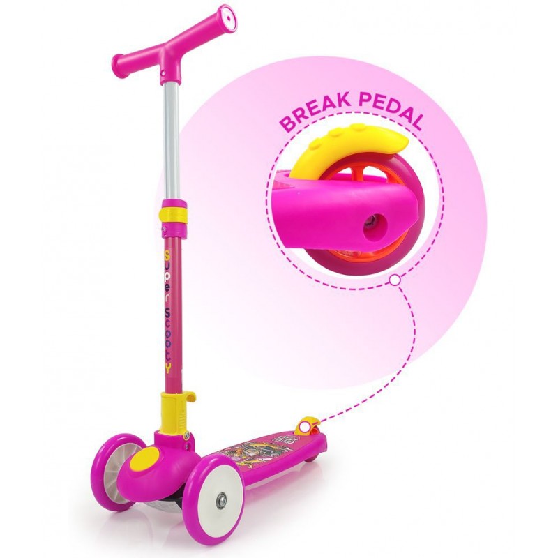 Couch Smart Kick Scooter , 3 Adjustable Height, Foldable,Front Wheel & PVC Wheels for Kids (3+ Years)