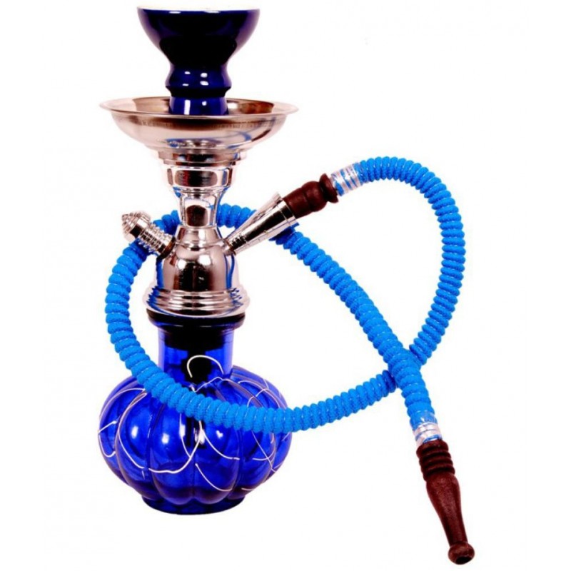 CraftRoad Blue cm Glass Table Hookah - Pack of 1